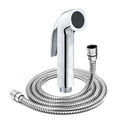 Health Faucet Bidet Sprayer Silver ABS Health Faucet with 1 Meter 304-Grade SS Hose Pipe & Hook
